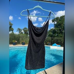 PrettyLittleThing Mini Black Dress - Size 2